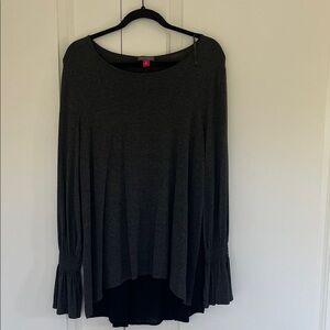 Vince Camuto Charcoal Tunic Top